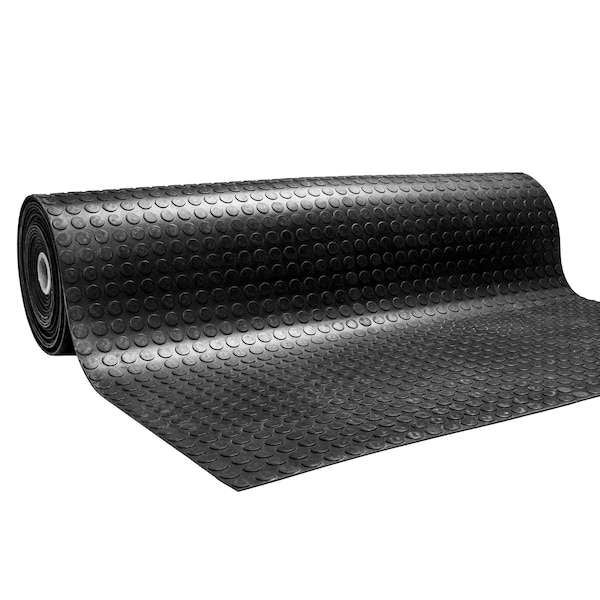 Msi Doormat, Rubber, 0.15 in Thick, Black, 39 in W x 394 in L ZOR-RB-UM-0001 - main